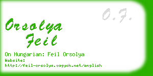 orsolya feil business card